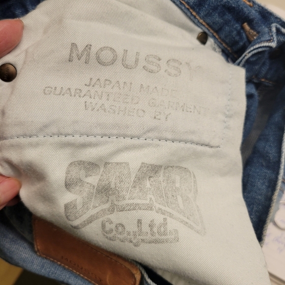 ❤️ 3 For $35 Moussy mid rise straight leg skinny ankle jeans distressed 24 25 - Picture 12 of 12